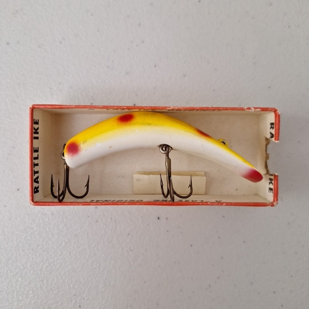Vintage 1970's LAZY IKE #3 Fishing Lure *In Wrong Box* MADE IN USA - Picture 8 of 13